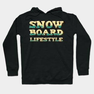 SnowBoard Lifestyle Extreme Sports Vintage Retro Style Hoodie